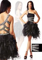 2012 Dana Mathers Prom Dresses STELLA.  Available in Black, Cobalt Blue, Coral, Hot Pink, Purple, Red, White